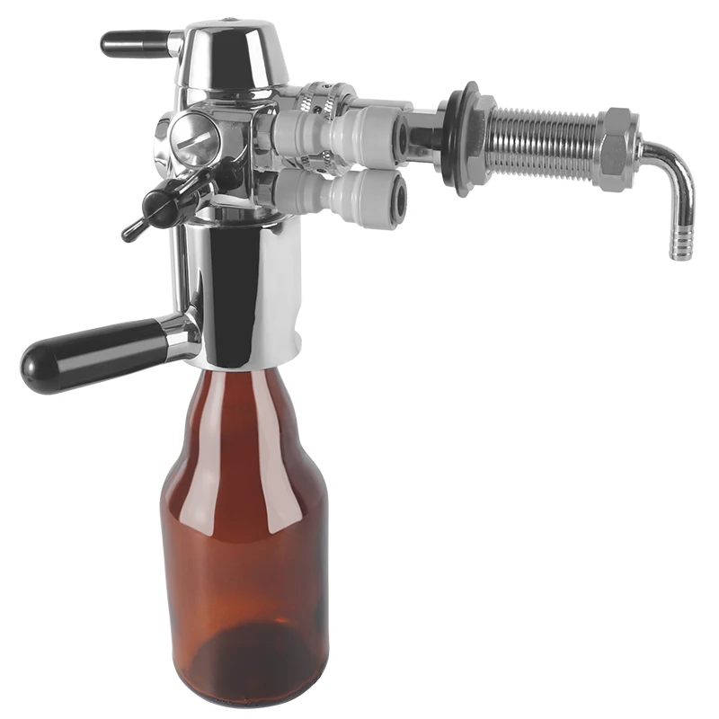 Quick Connect Foam-Free Bottle Filler,Counter Pressure Bottles Filling Beer Tap Defoamer,Homebrew No-foam Beer Bottler Dispenser