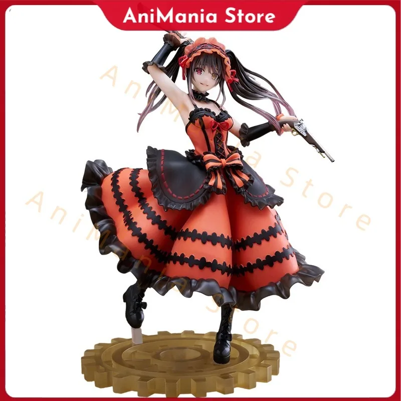 

Original Genuine DATE A LIVE 21cm Tokisaki Kurumi PVC Action Figure Collection Model Toys Children's Ornament Doll
