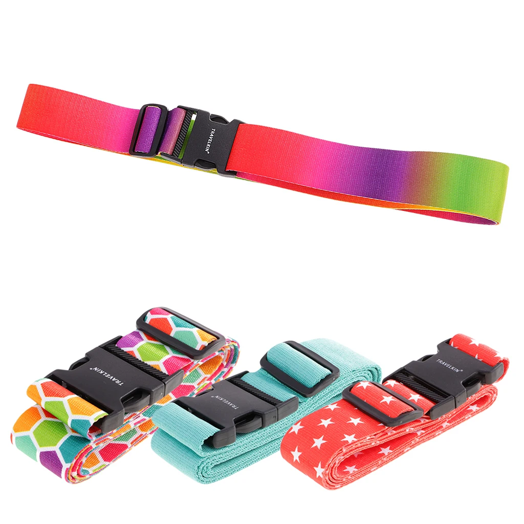 Verstelbare Bagageband Bagage Gesp Riem Naam Sticker Bagage Riemen Cross Strap Koffer Riemen Verpakking Riem Koffer Toegang