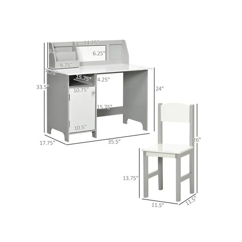 Ensemble bureau et chaises pour enfants pour apprendre et jouer – Meubles réglables pour salle d'étude, salle de jeux ou chambre à coucher – Parfait pour les enfants