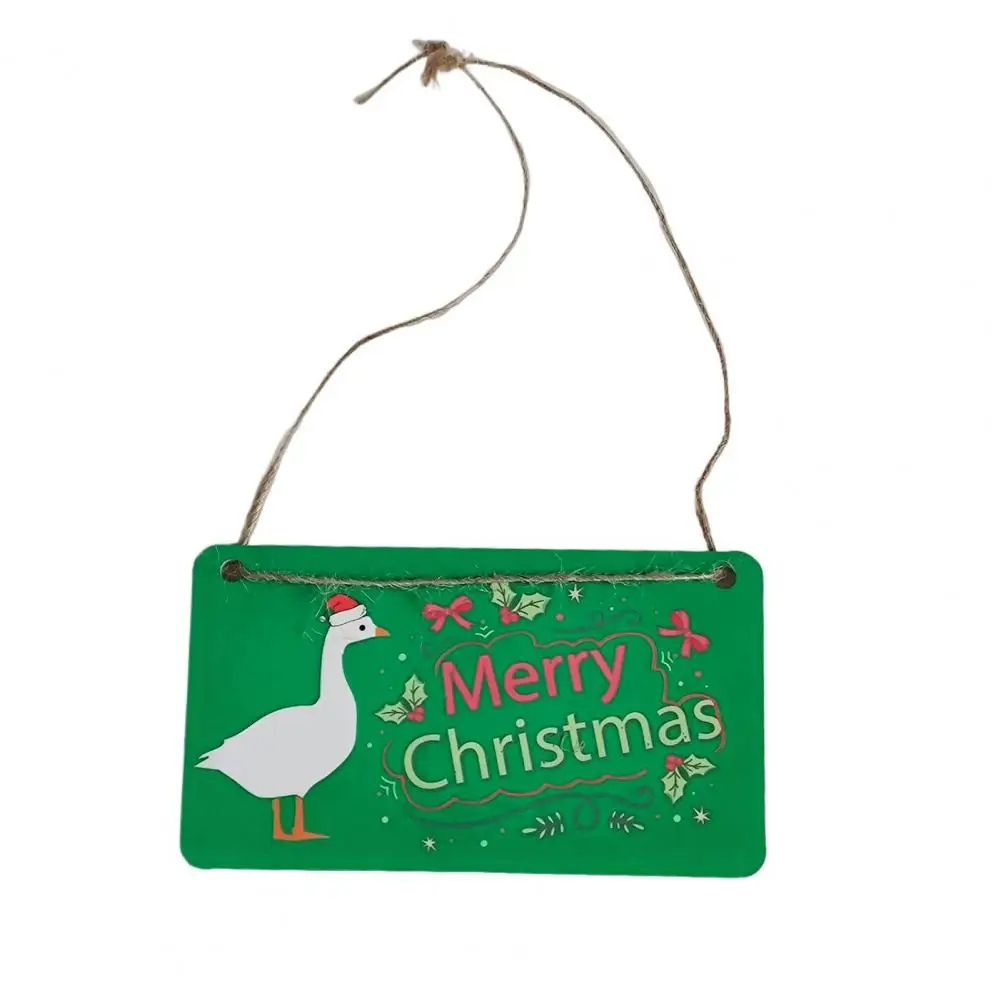 Easy to Hang Porch Goose Sign Porch Goose Hanging Sign Weatherproof Outdoor Garden Decor Patio Yard Statue Halloween Christmas