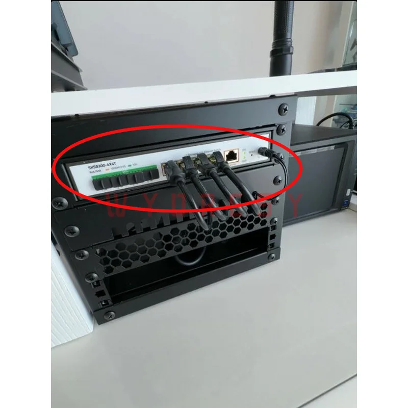 Rack Mount Ear & Blanking Panel Bracket For XikeStor（SKS3200-8E2X）10 Inch 19 Inch Reliable fixing structure locks equipment firm