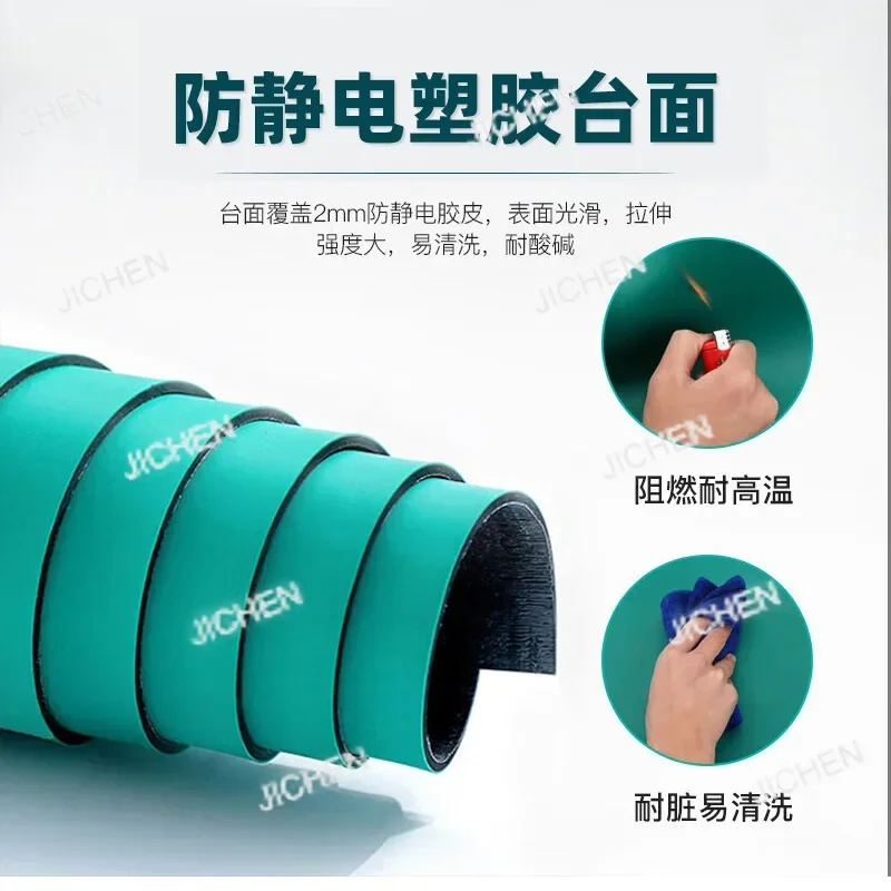 HS HsLight Workbench Anti-static Desktop Thickened Steel Factory Workshop Assembly Line Operator With Light Stand Inspection Ben