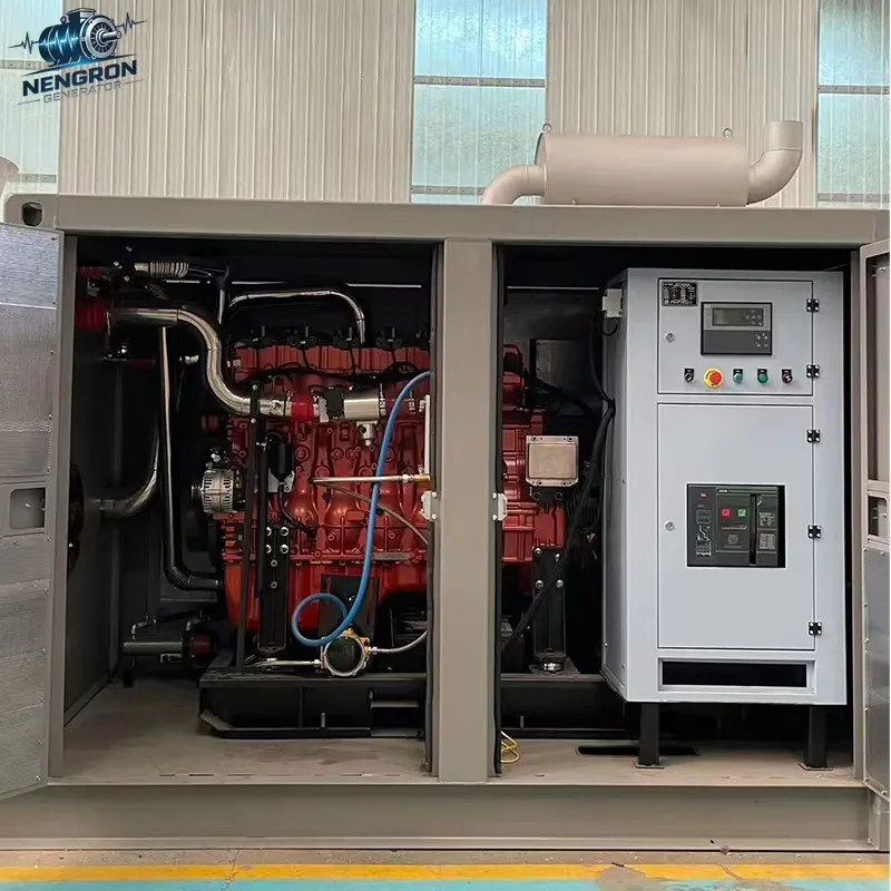 Customized 100kW Natural Gas Generator QSL Remote Start Auto Start IP67 High Reliability 3 Single Plant Cement Factory CE EPA