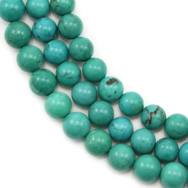Turquoise Beads Strand Round 7mm For Making Jewelry Bracelet Craft DIY Necklace Earrings