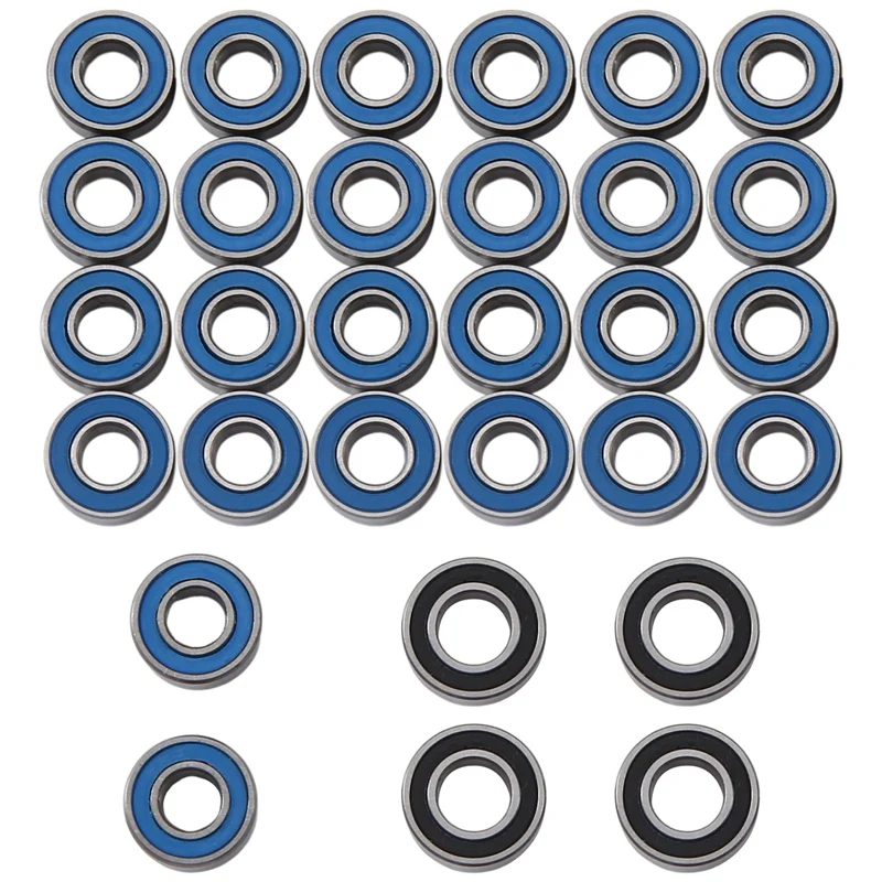 30Pcs Sealed Bearing Kit For Tamiya 1/14 Truck Tractor Trailer Semi Grand Knight King Hauler Upgrade Parts