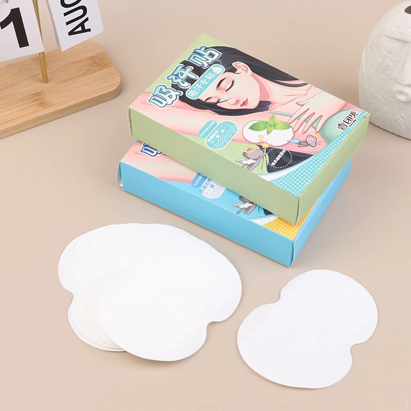 

20Pcs/Box Underarm Sweat Pads Absorb Liners For Women And Men Disposable Sweat Armpit Stickers Anti Armpits Pads For Clothes