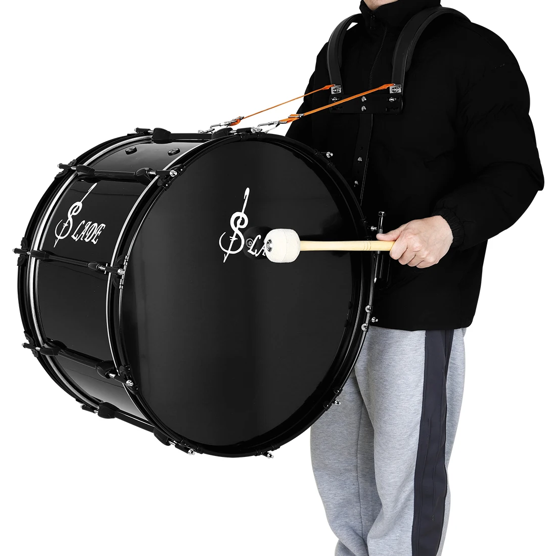 SLADE 22 "طبلة كمين مع الناقل المهنية زحف كمين طبل قابل للتعديل متعدد القسم الإطار الخلفي طبل الناقل