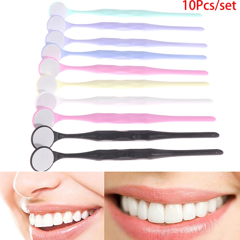 10pcs Dental Double sided Mouth mirrors Reflector Oral Mirror Tooth Whitening