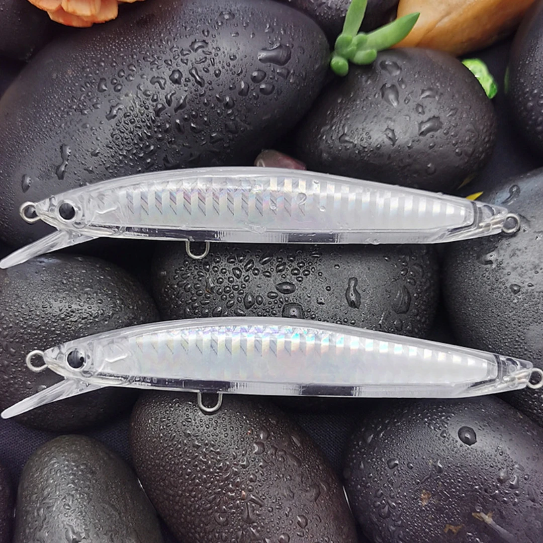 1/5/10pcs 11g Floating Minnow Blank Crankbait Wobbler Unpainted Hard Bait Fishing Lure Bodies Tackle Hard Fishing Lures DIY