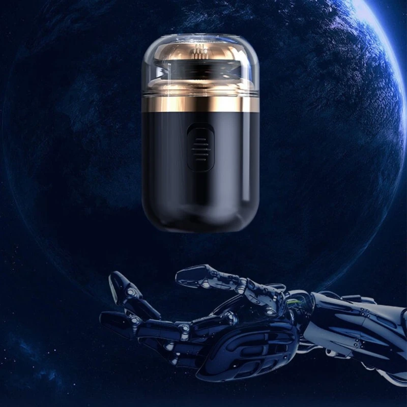 เครื่องโกนหนวดไฟฟ้า Mini Travel มีดโกนขนาดพกพาล้างทำความสะอาดได้ Beard Nose Hair Trimmer Dropship