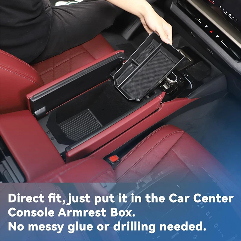 لسيارات BMW 5 Series i5 G60 G68 2024-2025 ABS سيارة التحكم المركزي مسند الذراع صندوق صندوق تخزين درج منظم اكسسوارات السيارات الداخلية