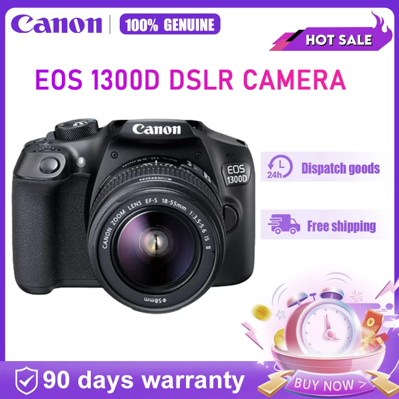 كاميرا Canon EOS 1300D DSLR Kiss X80 Rebel T6 كاميرا رقمية عالية الوضوح للمبتدئين #1