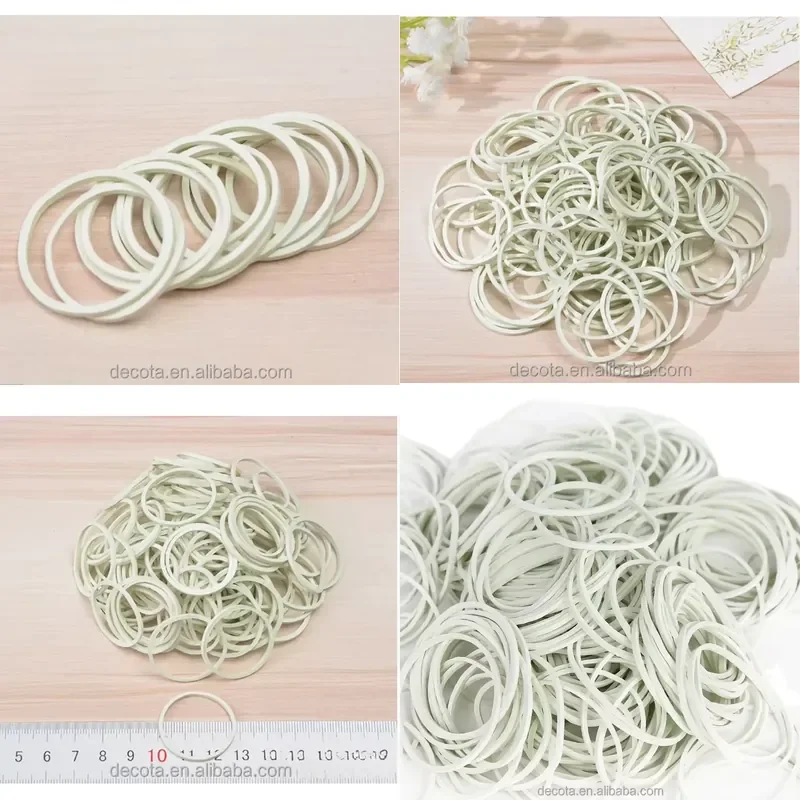 for  Factory Direct Sales Fine Wear Resistant High Elastic White Rubber Band Cowhide Rubber Ring