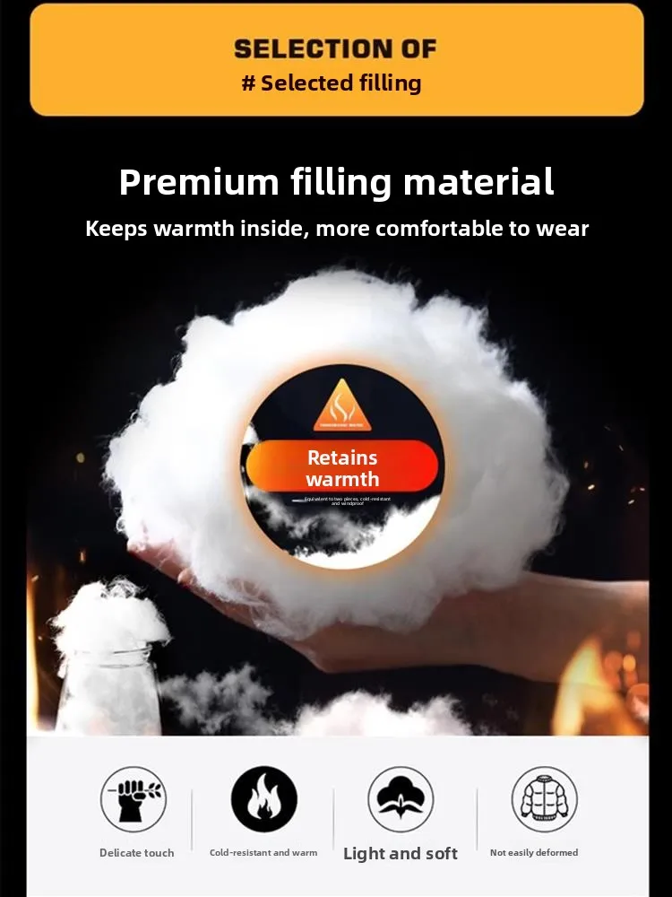 

Мужское хлопковое пальто Thiened, зимнее пальто большого размера с воротником-стойкой, модное городское свободное пальто из полиэфирного волокна