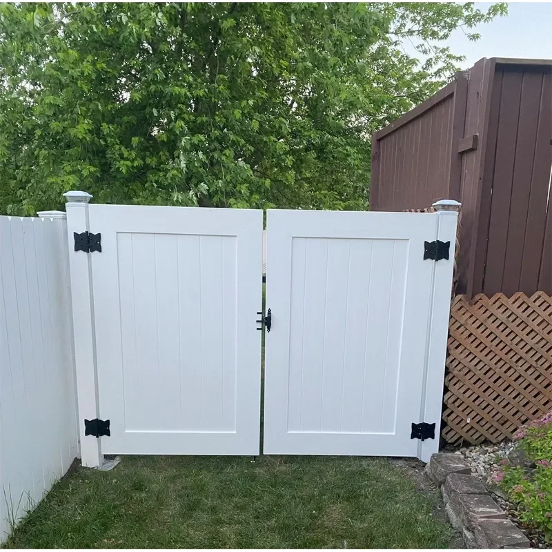 White Cheap 6 Feet PVC Vinyl Fence Panels Privacy with Vinyl Fence Post Eco-Friendly Security Outdoor Use