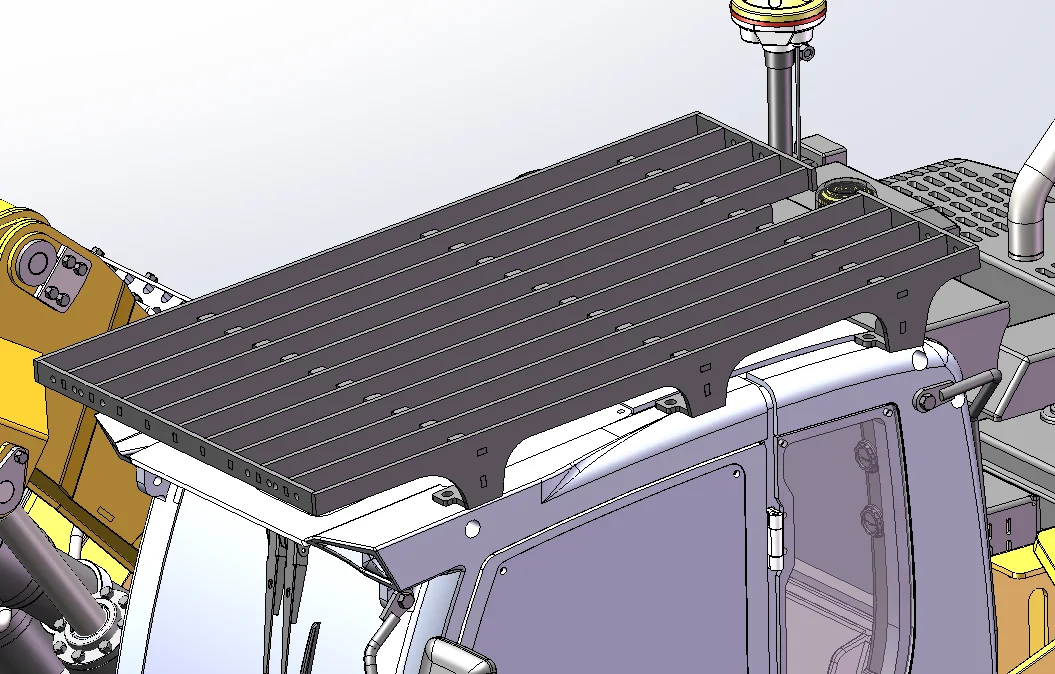 อะไหล่ไฟ LED โคมไฟสติกเกอร์ป้องกันสําหรับ 1/14 รีโมทคอนโทรลไฮดรอลิก Excavator RC Digger 914 918 920 รุ่น