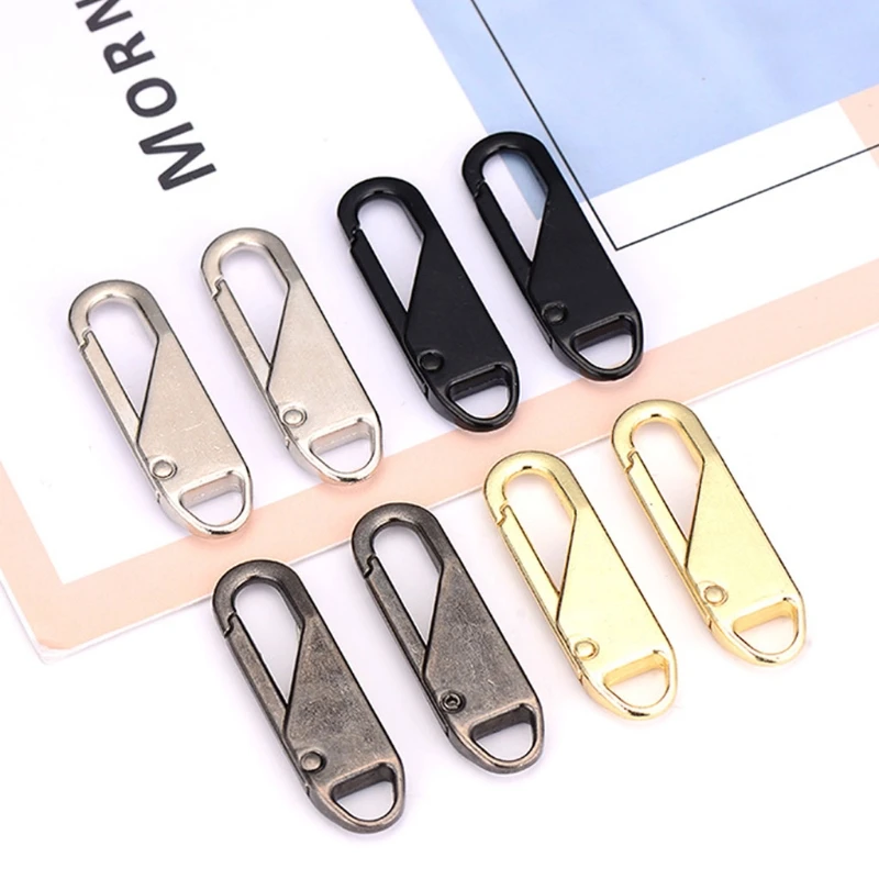 1PC Zipper Pull Replacement Repair Slider Pull Tab Universal Fixer Metal Zippers for Head