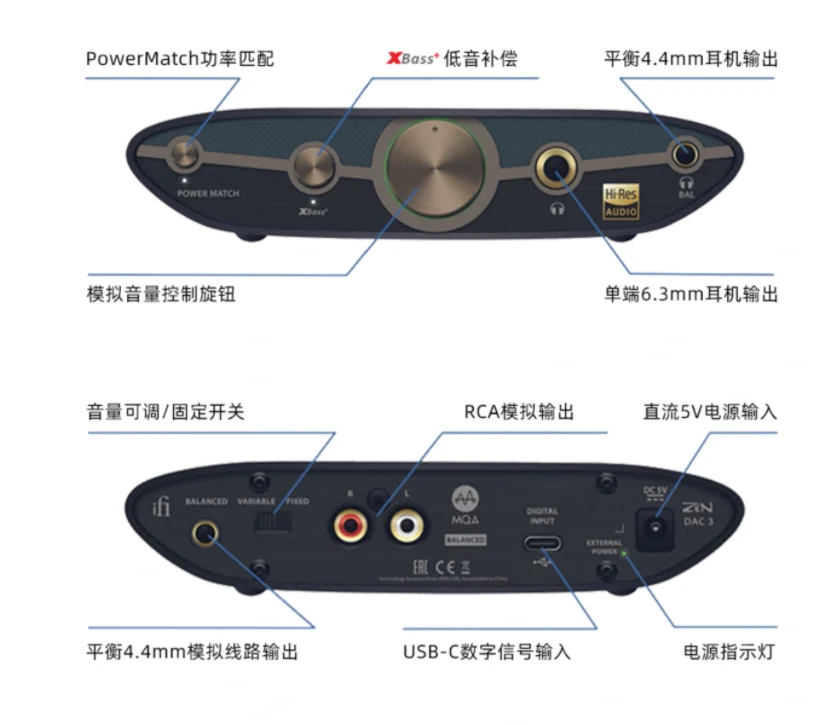 IFi ZEN DAC 3 zrównoważony pulpit HD HiFi gorączka USB dekoder wzmacniacz ucha zintegrowany komputer