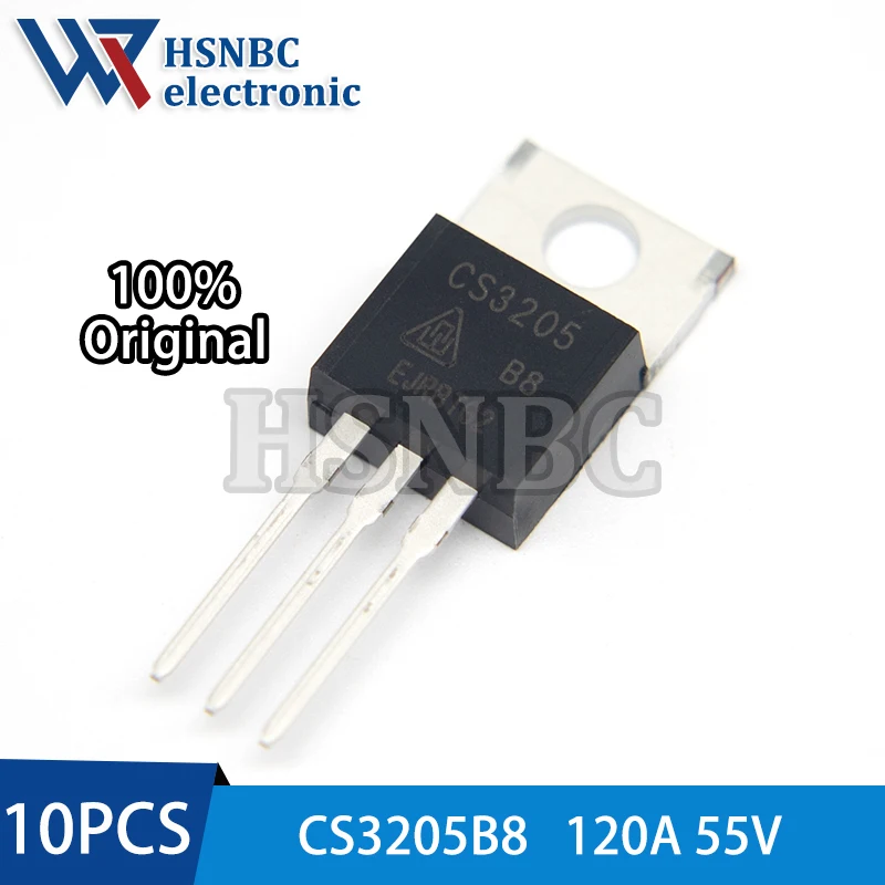 

10PCS CS3205 CS3205B8 3205 TO-220 120A 55V Silicon N-Channel Power MOSFET Transistor 100% New Original
