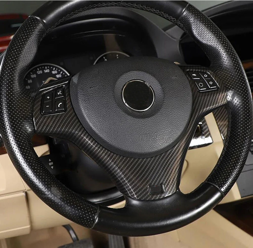 

Декоративная накладка на руль автомобиля, отделка, наклейка на раму для BMW E90 3 серии 2005-2012, автомобильные аксессуары