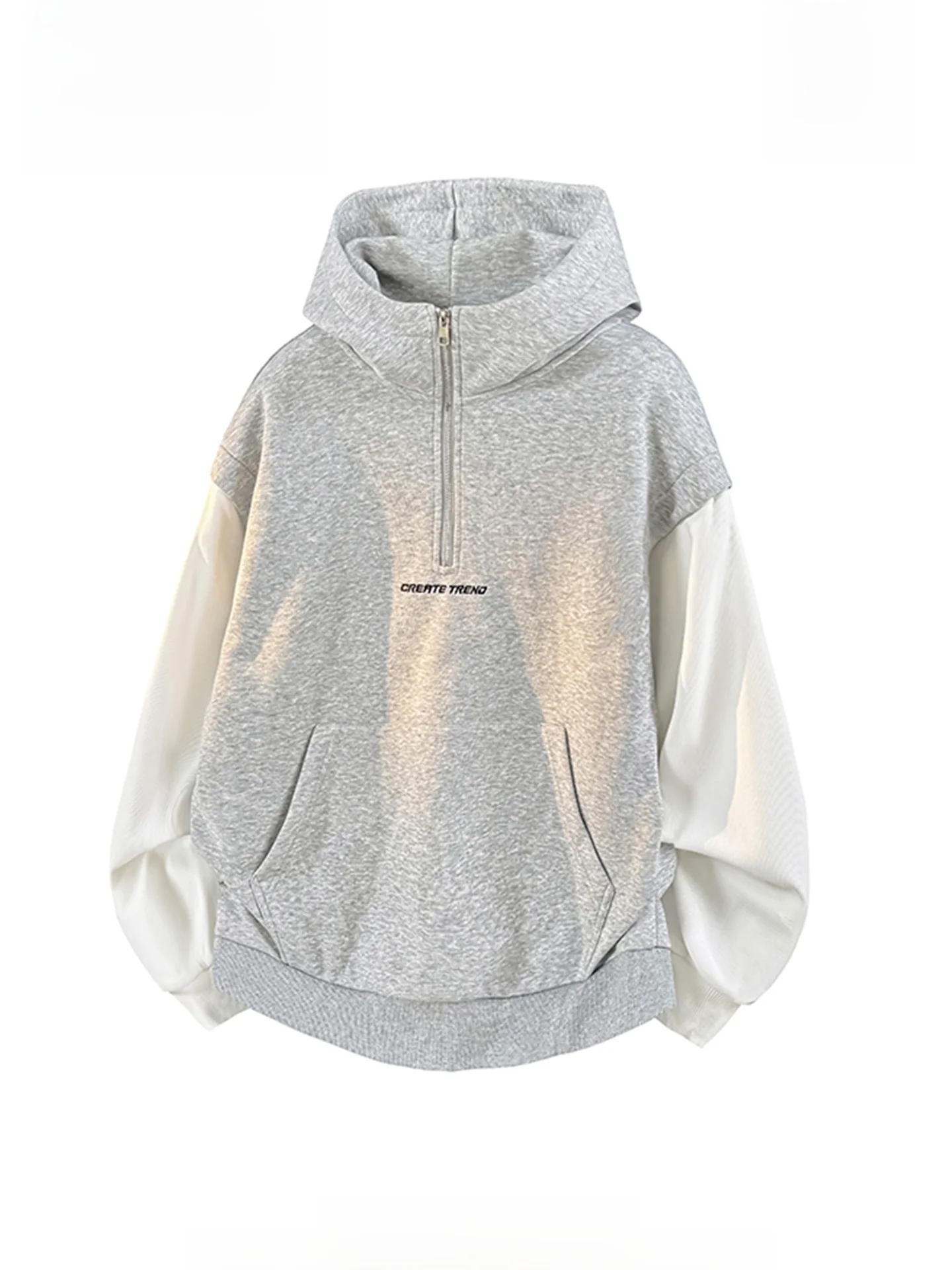 Мужская толстовка с капюшоном Tonlion, американская цветная блузка на молнии, повседневная свободная посадка из полиэфирного волокна, осенний сезон