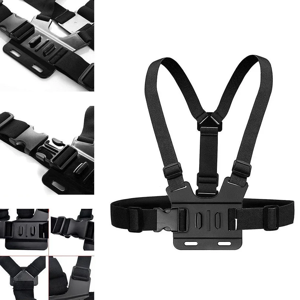 POV Video Gear Chesty Strap with Quick Release Base Moun for GoPro Hero 10 9 8 7 6 5 4 Session 3+ Sjcam Xiaomi Yi Action Camera