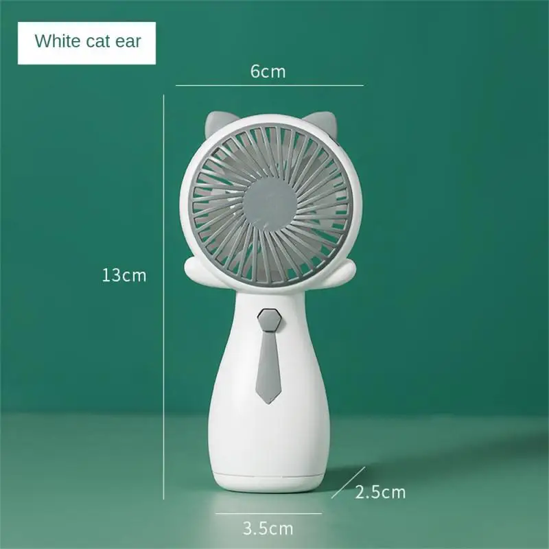 1/2 Stuks Draagbare Hoge Kwaliteit Mini Fan Kleine Zak Fan Zomer Draagbare Ventilator Voor Student Desktop Cartoon Fan Handheld