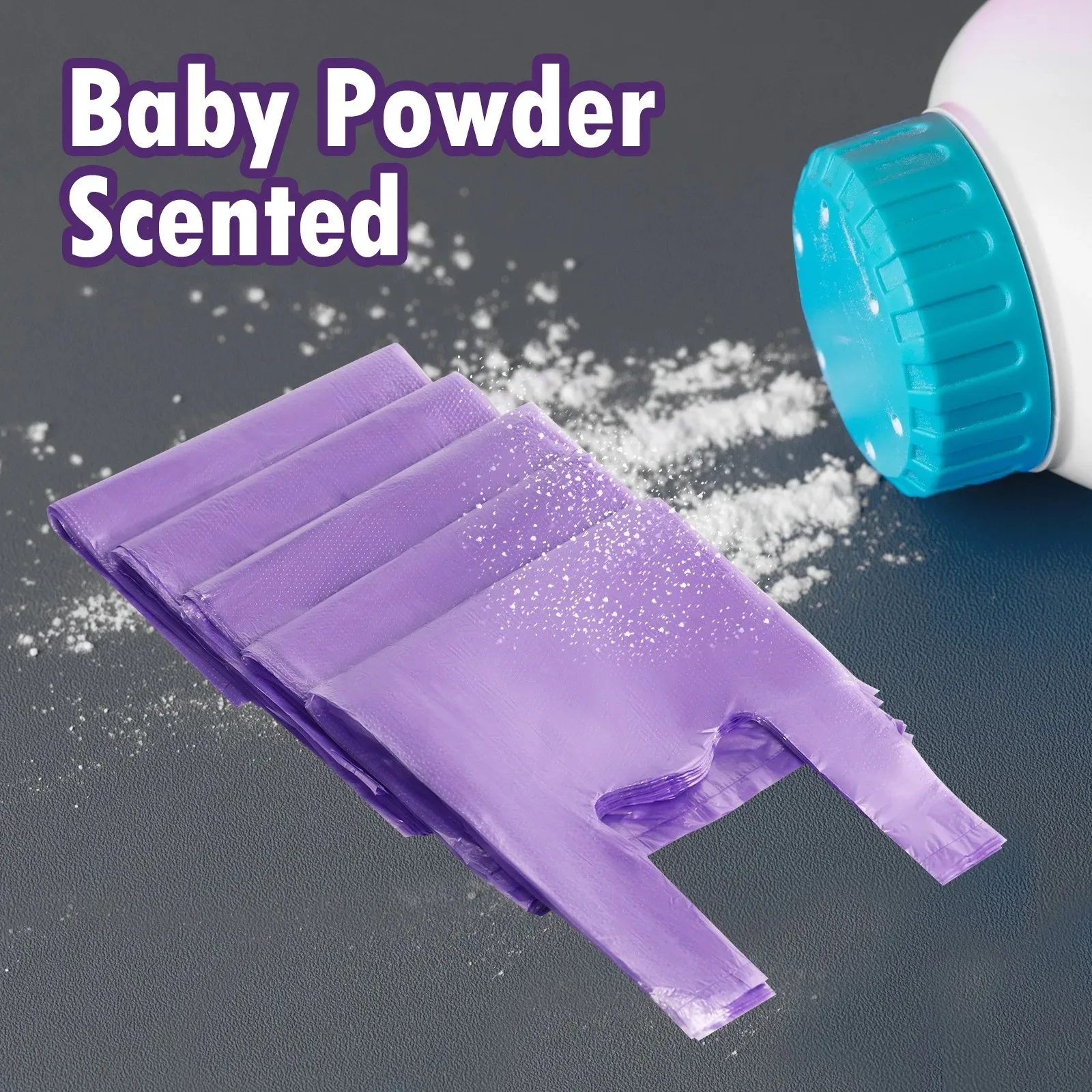 100/200 قطعة كيس النفايات المحمولة أكياس الحفاض القابل للتصرف أكياس النظافة المعطرة للتخلص من الحفاضات أو المنتجات النسائية