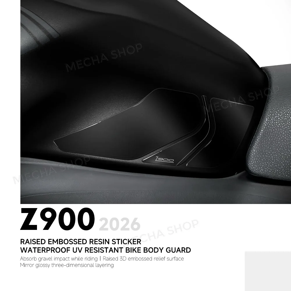 For Z 900 Z900 2026 Accessories Side Tank Stickers 3D Decal Kit