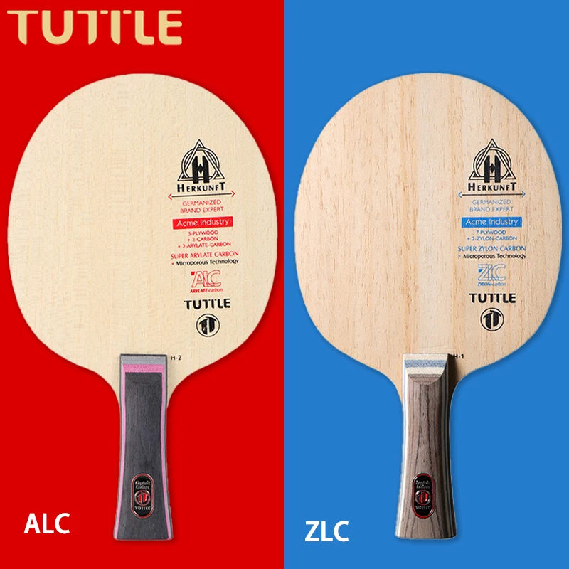 

TUTTLE ALC ZLC 9-Ply Table Tennis Blade 2 Arylate Carbon Table Tennis Racket Penhold Shakehand Grip Ping Pong Paddle with Box