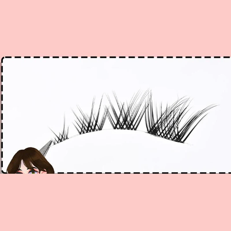 الرموش الصناعية الكورية نمط العروس ماكياج ابنة غنية الجنية الشعر الطبيعي الغني الملونة الثعلب التعادل المائل يطير