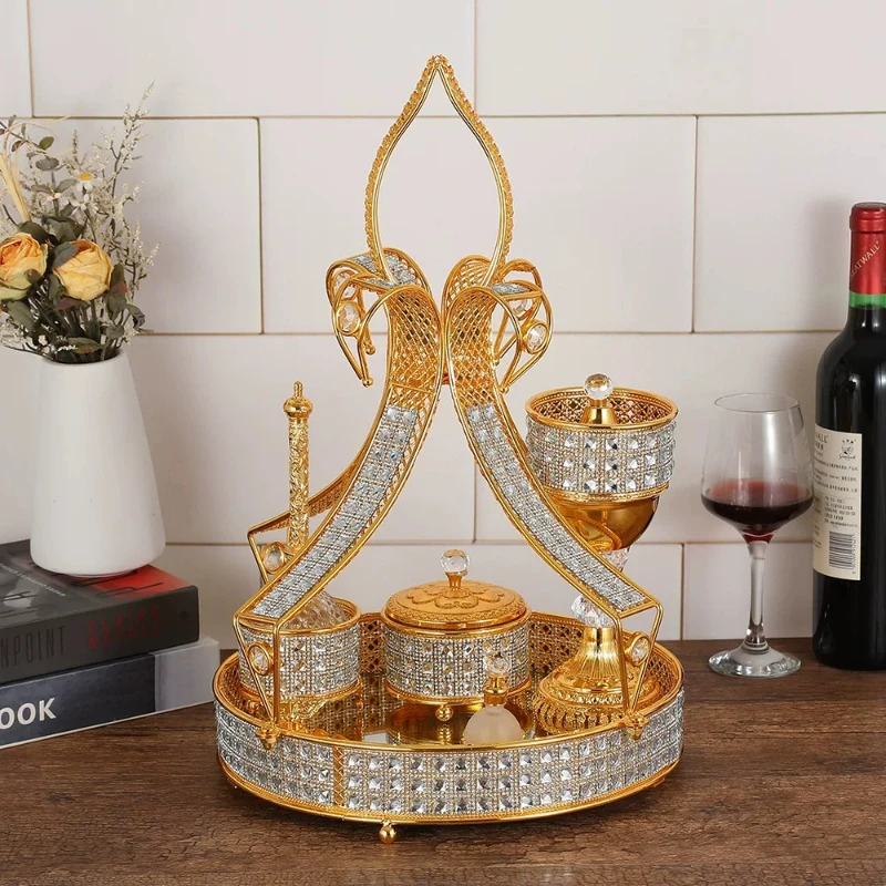 Incense burner tray set Aromatherapy incense burner Arabic aromatherapy indoor home ornament gift set