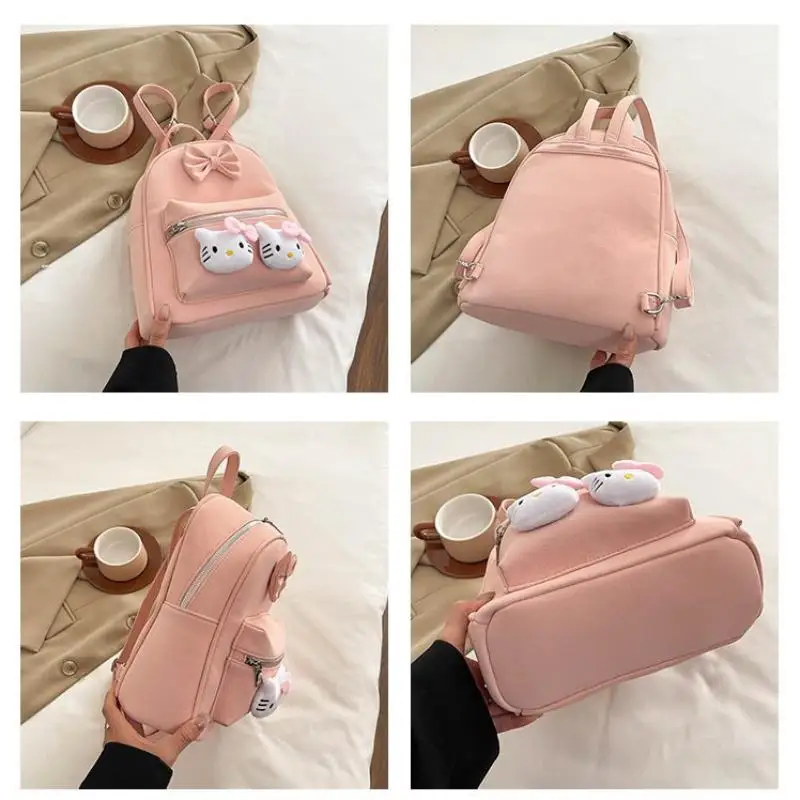 حسن المظهر الكرتون سانريوس مرحبا كيتي حقيبة مدرسية على ظهره حقيبة كتف جديدة على ظهره حسن المظهر مهرجان الموضة هدية لطيف #5