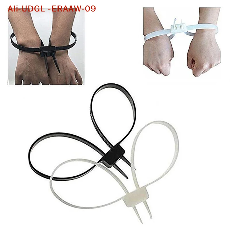1Pc Nylon Zip Ties Double Hole Non-Slip Disposable Ideal for Household Warehouse Freight Stations