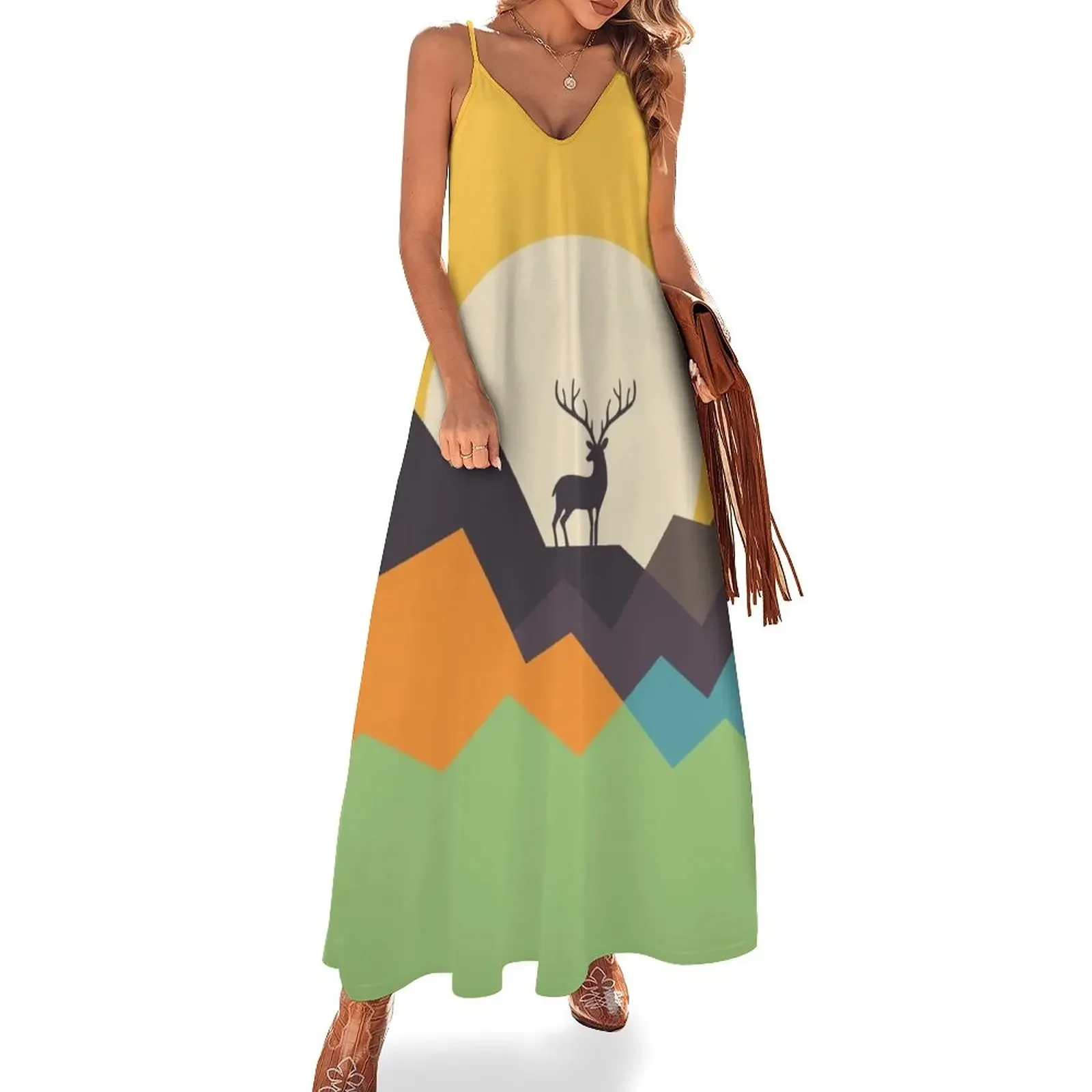 

Deer Sleeveless Dress Aesthetic clothing sexy dress for women dress elegant women's sets