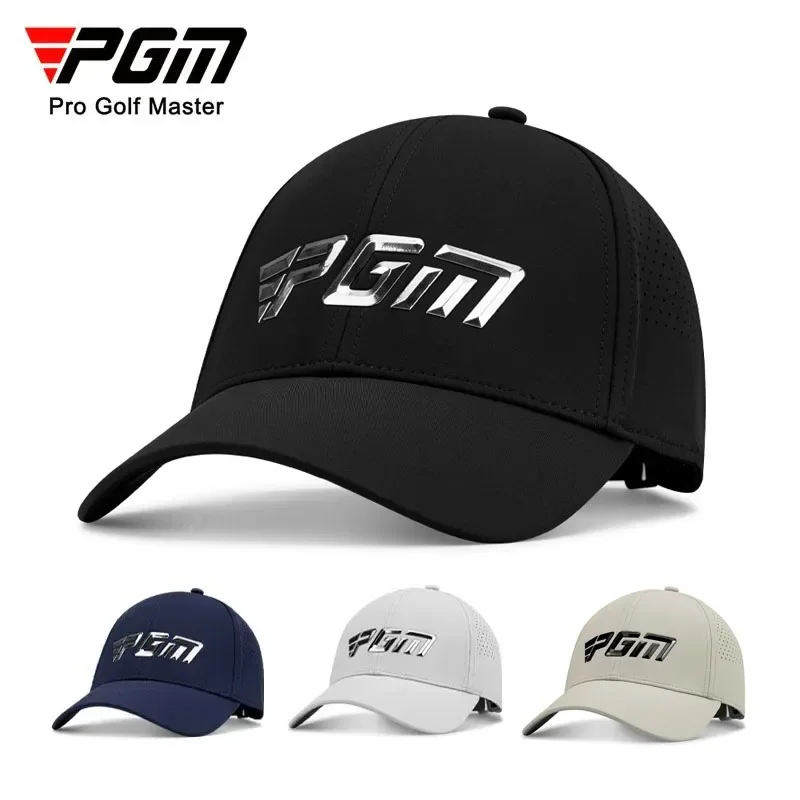 PGM Men\'s Golf Caps Sun Protection Shade Breathable Male Casual Cap Brim Length 7.3cm Moisture Wicking Sun Hat MZ042