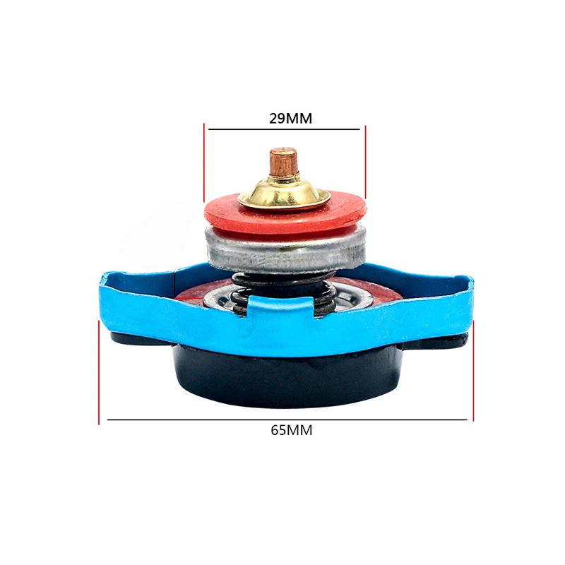 Racing Car Motorcycles Thermost Radiator Cap Cover Tank Cover Water Temp Gauge with Utility Safe 0.9 Bar/ 1.1 Bar/1.3 Bar