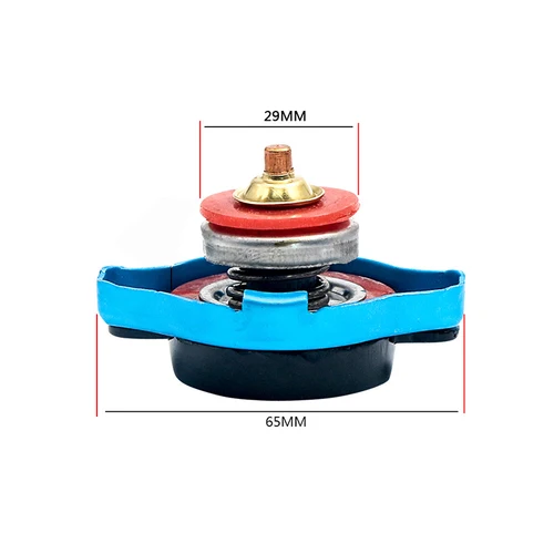 Imagen 2 del producto Tapa de radiador termostato para motocicletas y coches de carreras, cubierta de tanque, medidor de temperatura del agua con utilidad segura, 0,9 Bar/11, Bar/1,3 Bar