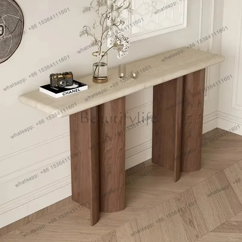

Design Luxury Corner Table Living Room Simple Modern Industrial Console Tables Entrance Hallway Consolle ingresso Home Furniture