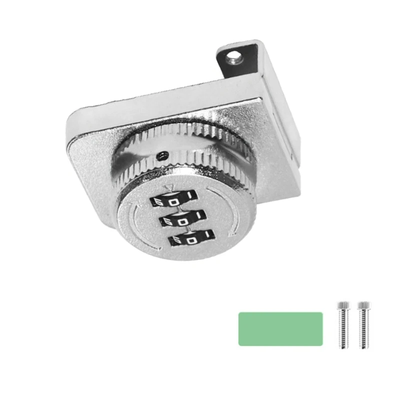 Mini 3-cijferig combinatiekastslot Keyless glazen vitrineslot met code