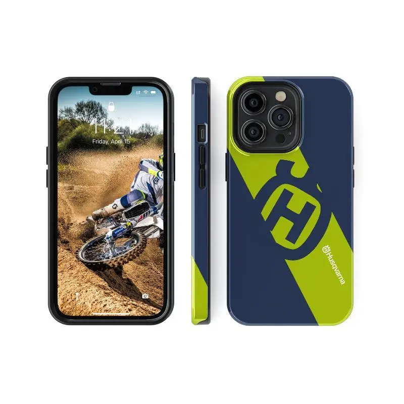 Car Motorcycle Logo Pattern Phone Case New Silicone For Husqvarna iPhone 16 15 14 13 12 11 Pro Plus Promax 7 8 Plus SE2 3 XXS Xr view 3