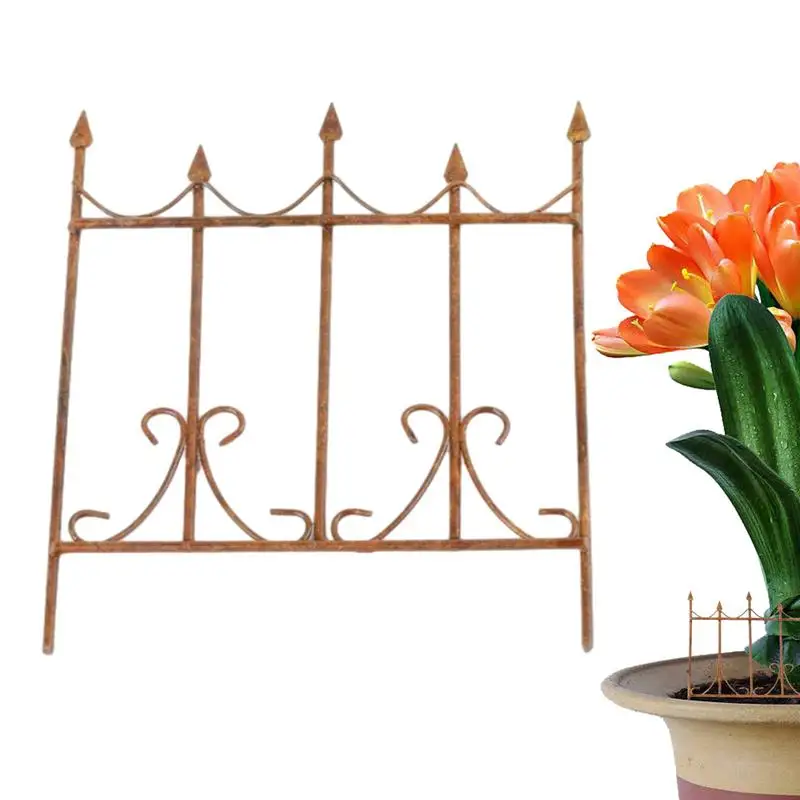 

Miniature Iron Fence Iron Art Decorative Fences For Mini House Decoration Wrought Iron Art Toy Fence Miniature Landscape