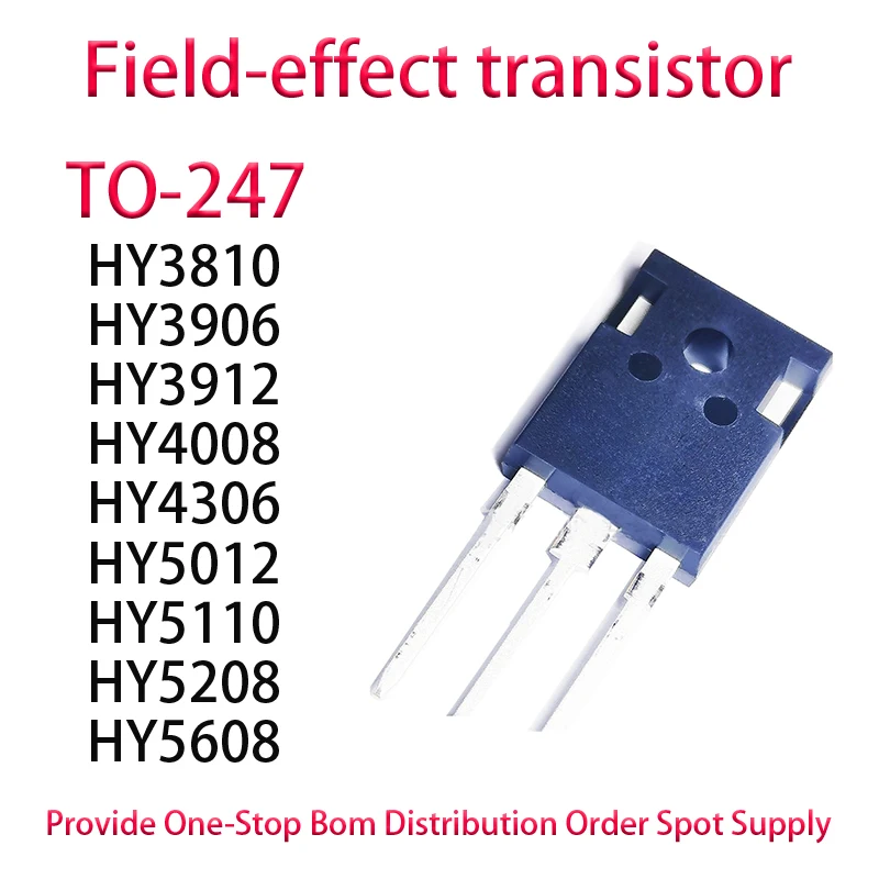 2PCS HY3810 HY3906 HY3912 HY4008 HY4306 HY5012 HY5110 HY5208 HY5608 TO-247 Field-effect transistor Provide One-Stop Bom