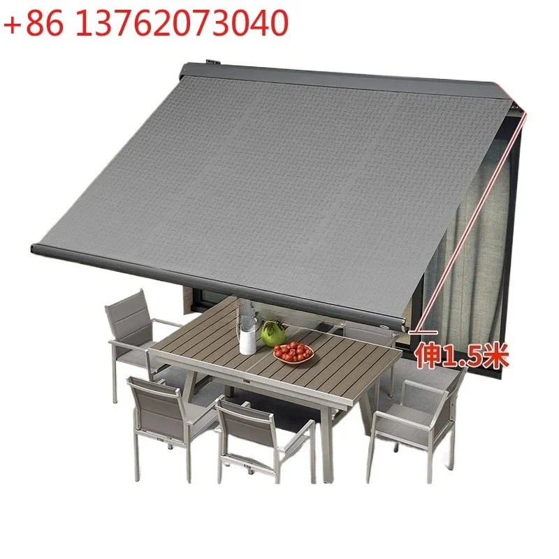 Yjq Aluminum Alloy Canopy Sunshade Outdoor Folding Courtyard Electric Balcony Telescopic