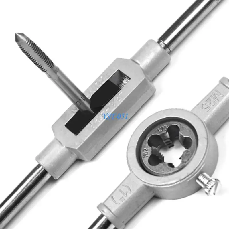 E15A مجموعة الصنبور والقالب متري المهنية برغي الموضوع المقابس مستقيم تفتق مخرطة خيوط مجموعة أدوات إصلاح اليد