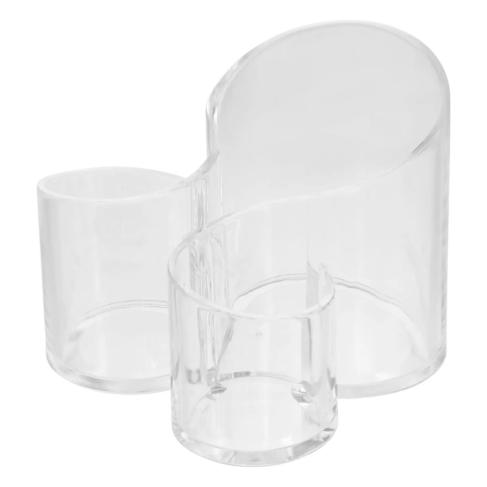 1Pcs Acrylic Brush Organizer Transparent Eyeliner Holder Makeup Tool Box Durable Pen Storage Container Vanity Display