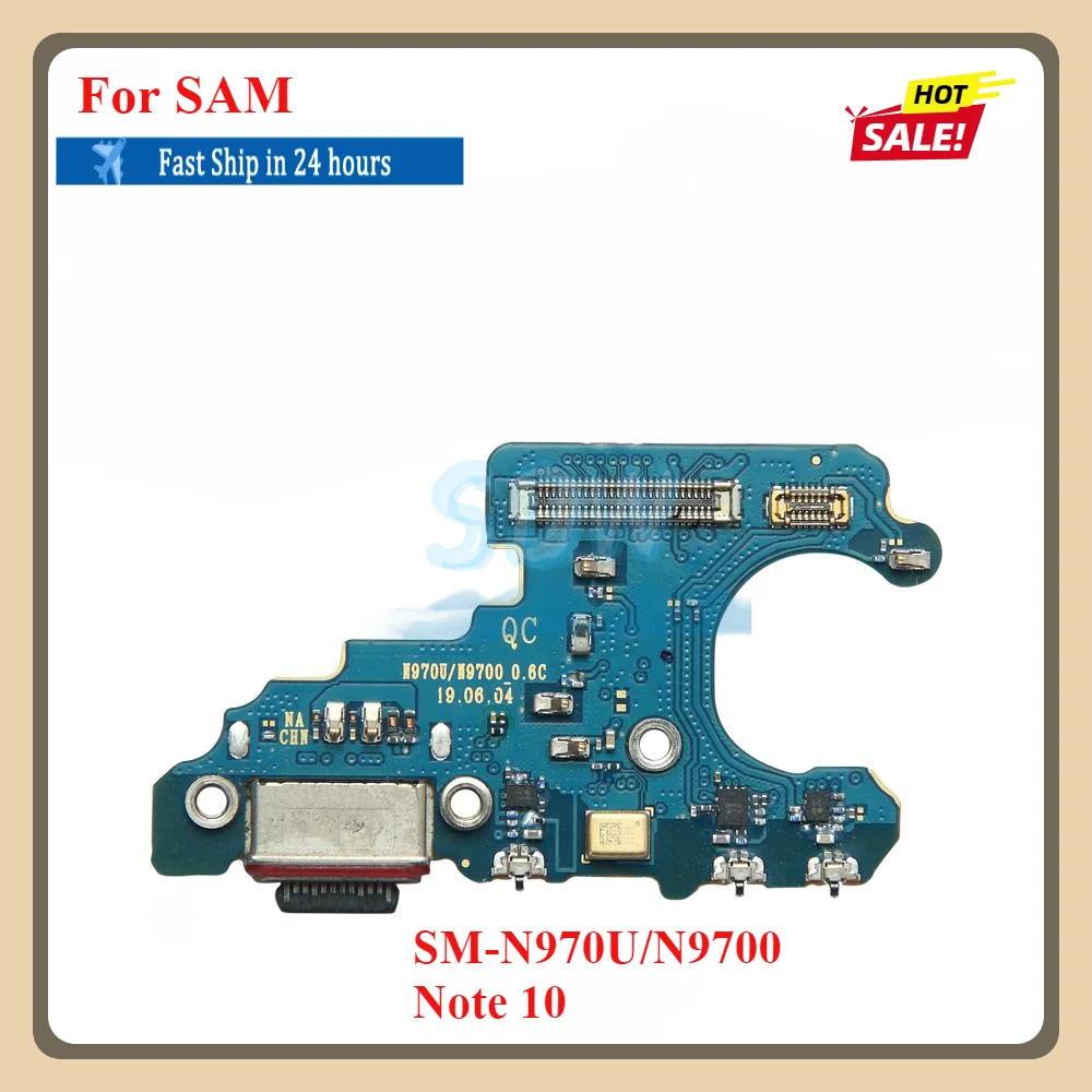 1Pcs Fast USB Charging Charger Dock Port Board With Microphone Mic Flex Cable For Samsung Galaxy Note 8 9 10 Plus Lite 20 Ultra