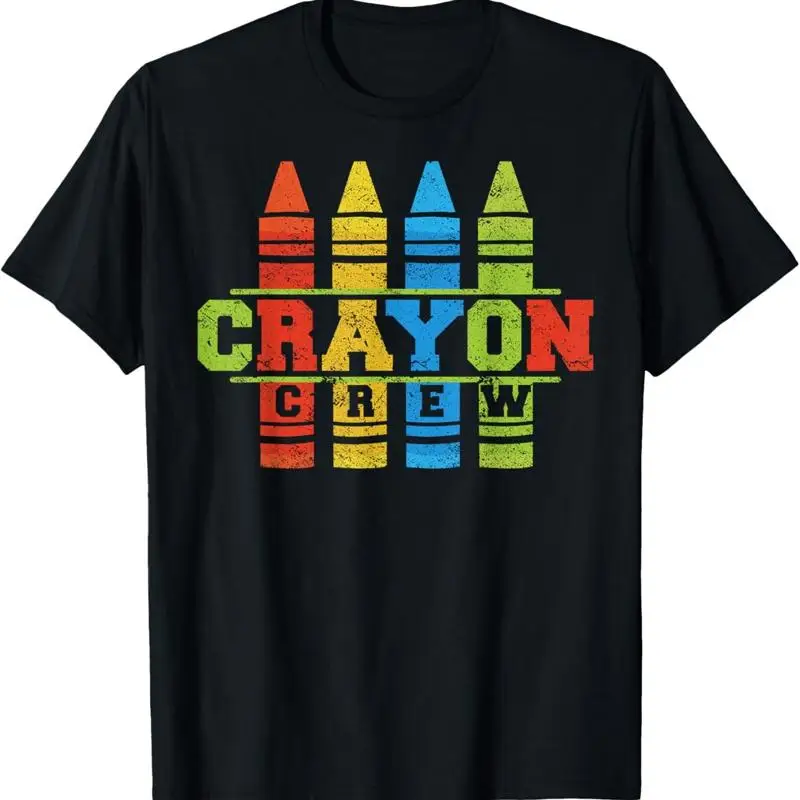 Cray Colors Child Art Funny Crayon Crew T Shirt