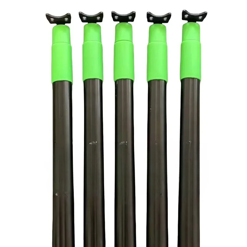 Two Telescopic Rods Thickened Accessories Outdoor Aluminum Alloy Picking Copy Net Rod Automatic Buckle